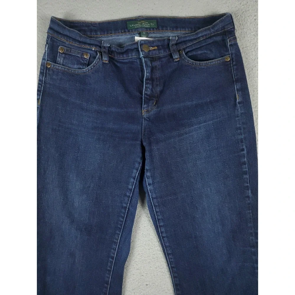 Lauren Ralph Lauren Jeans Womens Size 10 Blue Denim Pants Ladies - Picture 2 of 8